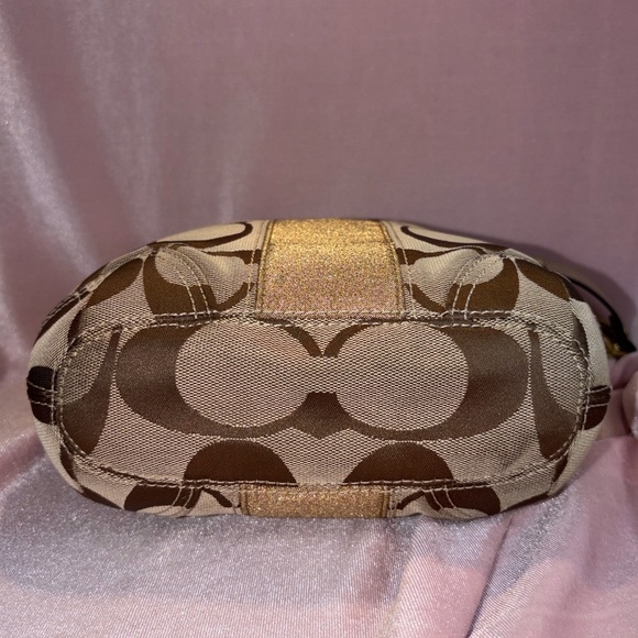 Authentic Vintage Coach Signature Hobo Bag – Gold Stripe – 2009 - F13284 - Picture 8 of 8